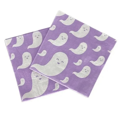 Halloween Party Decoration Ghost Plates Napkins Disposable Tableware Halloween Decoration Supplies