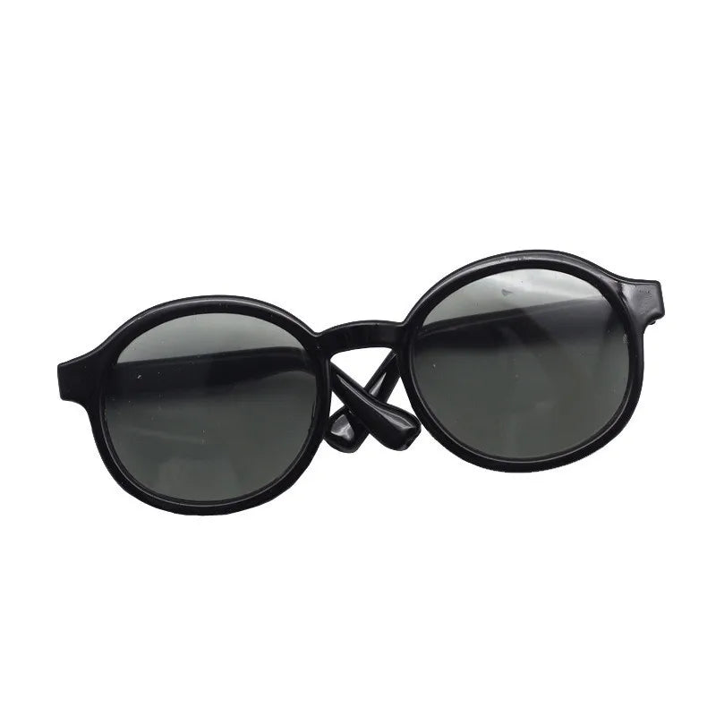 6.5cm 9cm Transparent Plastic Glasses for 1/8 1/6 1/3 1/4 BJD for Labubu MSD SD Plush for EXO Doll Sunglasses