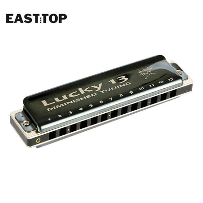 EASTTOP LUCKY 13 Dominished Harmonica Musical Instruments 13 Holes C Key Harmonica for Beginners