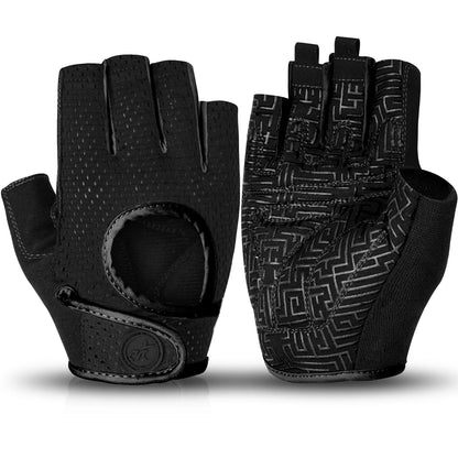 MOREOK Gym Gloves Beathable Full Palm Protect Fitness Training Workout Gloves Anti-Slip Weight Lifting Gloves Exercise Glove Men