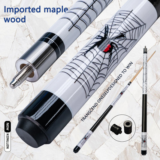 High Quality Wood Poison Spider Pool Cue Stick With 13mm Tip and Leather Anti Slip Grip Handle Ideal for Billiards Pool Cue Club