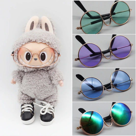 7-8cm Colorful Glasses for 15cm EXO Doll for Upset Duck for Bao-Ao for Blythe for Labubu Doll Glasses