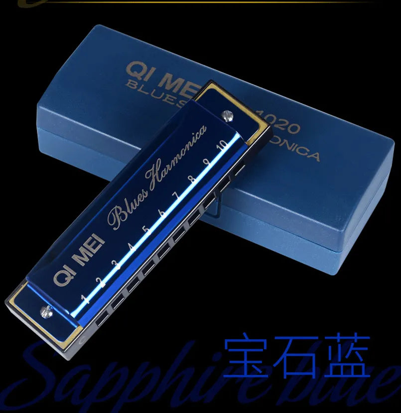 1020 Blues Harmonica Key of C 10 Hole 20 Note Harmonica Harp Musical Instrument for  Kids Harmonica Melodica