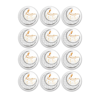 60Pcs Ramadan Kareem Eid Al-Fitr Decorative Stickers Blessed Eid Mubarak Muslim Religion Festival Decor Food Gift Bag Sealing