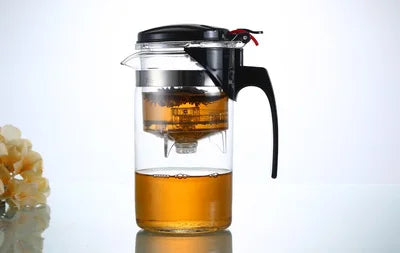 Promotion Genuine Glass Teapot Tea Kettle 500ML Detachable Tea Pot Press This Button to Filter the Tea