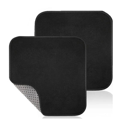 1-2pcs Bowling Ball Polisher Cloth Microfiber Remove Stains Black Bowling Ball Mat Portable Lightweight Soft Sports Accessories
