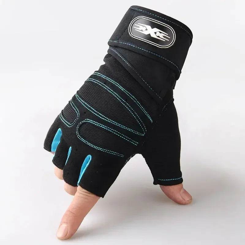 Gym Gloves for Men Women Fitness Weight Lifting Wristband Gloves Body Building Training Sports Exercise Cycling Glove Shockproof