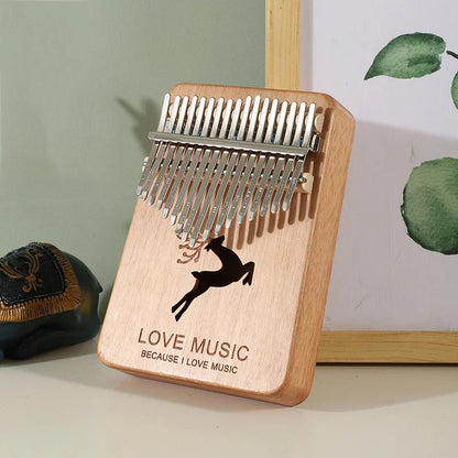 Kalimba 17 Keys Thumb Piano High Quality Wood Mahogany Mbira Body Afircan Sanza With Kalimba Bag Creative Music Box Finger Piano