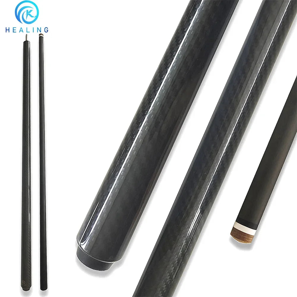 Customize 100% Carbon Fiber Pool Cue Billiard Cue Sticks Tip From 9.5mm/12.4mm/13.9mm, Length Weight From 18oz, 19oz, 20oz, 21oz