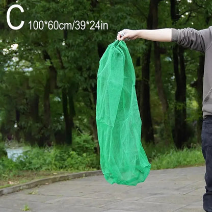 1PC Folding Fish Net Live Fish Net Bag Mesh Bag of Tools Net Mesh Guard Fish Fishing Storage Very Bag Bag I1Y4