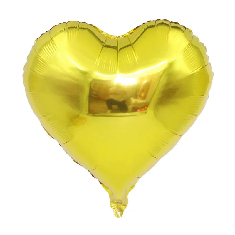 1pc 18inch Star Heart Inflatable Helium Balloon Birthday Party Decorations Kids Foil Balloons Wedding Christmas Supplies Gifts