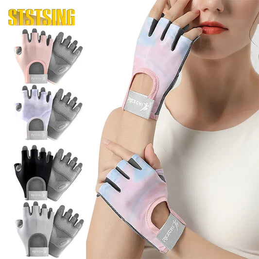 1 Pair Workout Gloves for Men and Women, Exercise Gloves for Weight Lifting, Cycling, Gym, Training, Breathable and Snug Fit