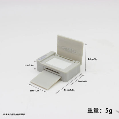 1/12 Scale Dollhouse Miniature Stationery Emulates Printer Office Scene Model Prop BJD Doll  Accessories Toys