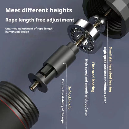 Adjustable Jump Rope Rapid Speed Jump Steel Skipping Rope Foam Handle Fitness Slim Body Professional Home Sport Equipment