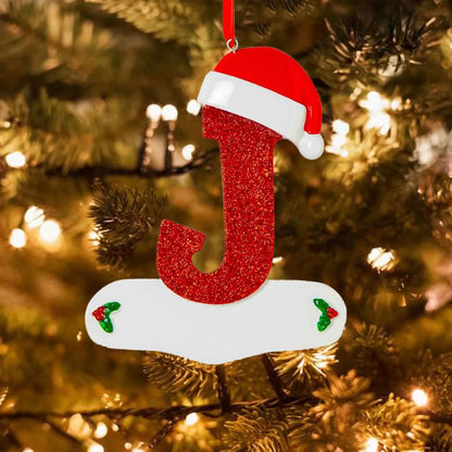 Christmas Tree Decoration Letter Pendant 26 Letters Home Holiday Acrylic DIY Pendant Xmas 2023 New Year Decor Ornament Navidad