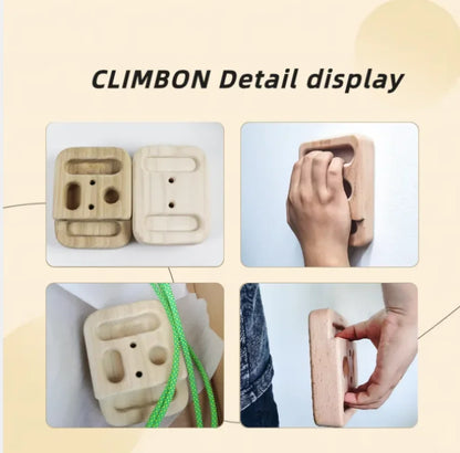 Wooden Climbing Hangboard Household Multi-Functional Climbing Board Pull-Up Gym Fitness Equipment  Climbing Training