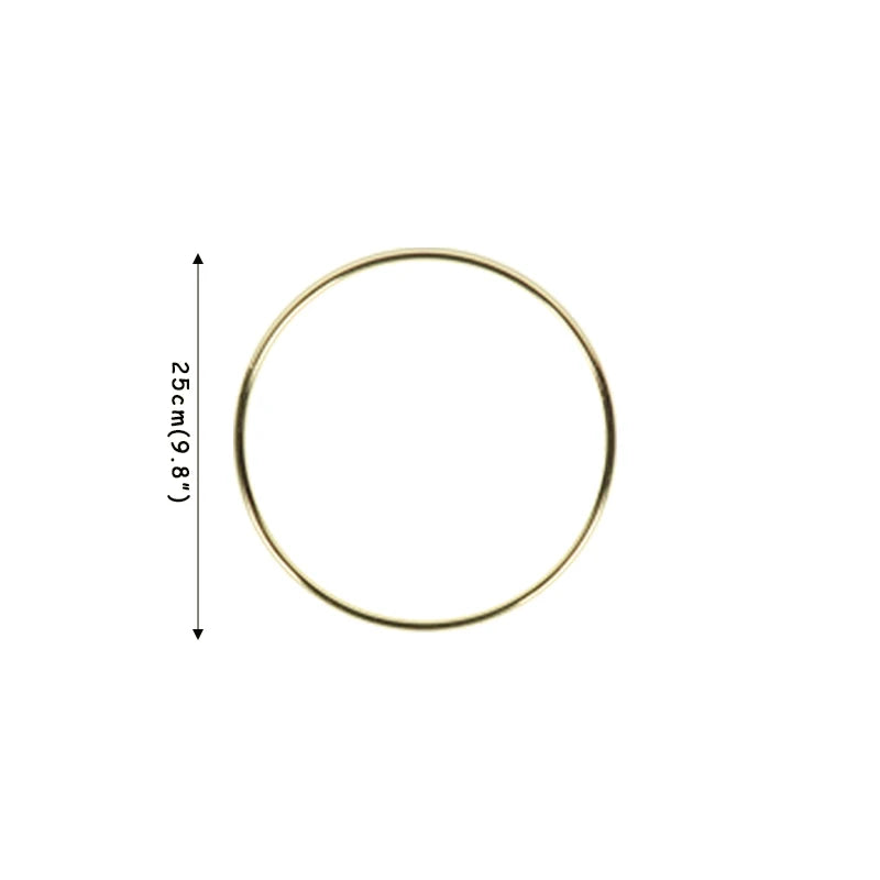 Ramadan Eid Mubarak Decorations for Home Iron Metal Wreath Hoop Islamic Muslim Festival Party Door Decor Ramadan Kareem Deco