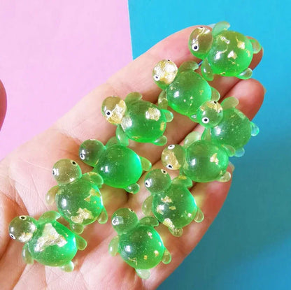 10Pcs/Green Frogs/Doll House//miniatures/cute/fairy Garden Gnome/Moss Terrarium Decor/Crafts/Bonsai/Diy Supplies