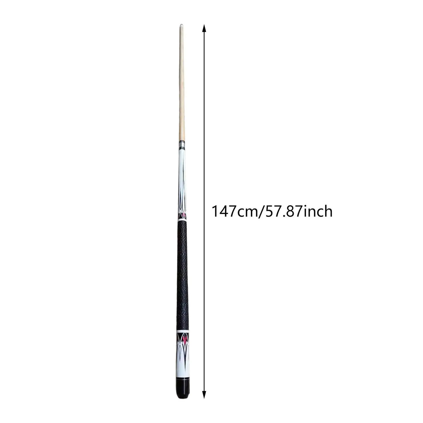 Pool Cue Stick Billiard Pool Stick Full Size 57" 13mm Tip Detachable Trendy
