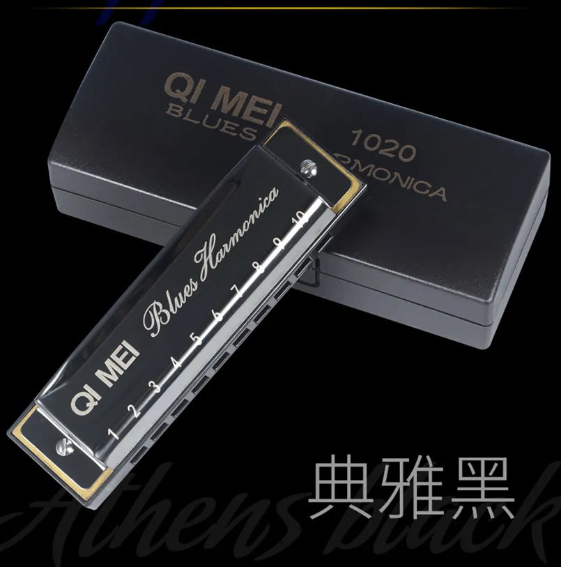 1020 Blues Harmonica Key of C 10 Hole 20 Note Harmonica Harp Musical Instrument for  Kids Harmonica Melodica