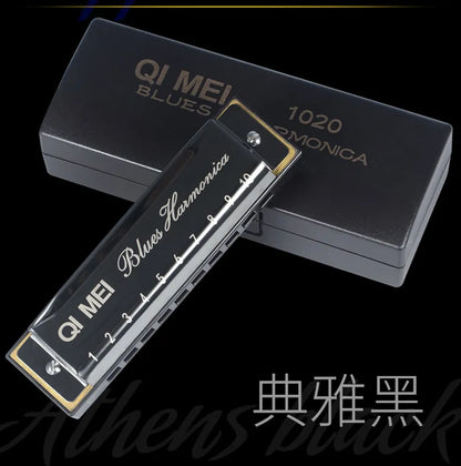1020 Blues Harmonica Key of C 10 Hole 20 Note Harmonica Harp Musical Instrument for  Kids Harmonica Melodica