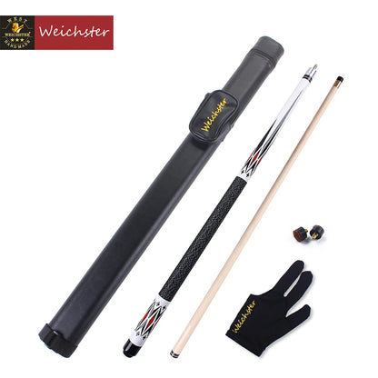 Weichster Billiard Pool Cue Stick 1/2 Maple Wood Shaft 58" 13mm Screw on Tip Cue