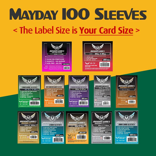 100 Sleeves MAYDAY Card Game Sleeve Protector Board Game Protective Sleeve MUNCHKIN MTG 41 45 56 59 63 68 87 88 92