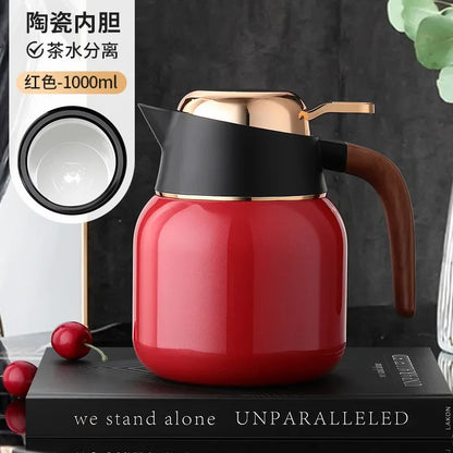 FANJANE 316 Stainless Steel Thermos Kettle for Tea Maker Big Tea Filter Larger Capacity 1600ml Vacuum Thermos Bottle Tumbler