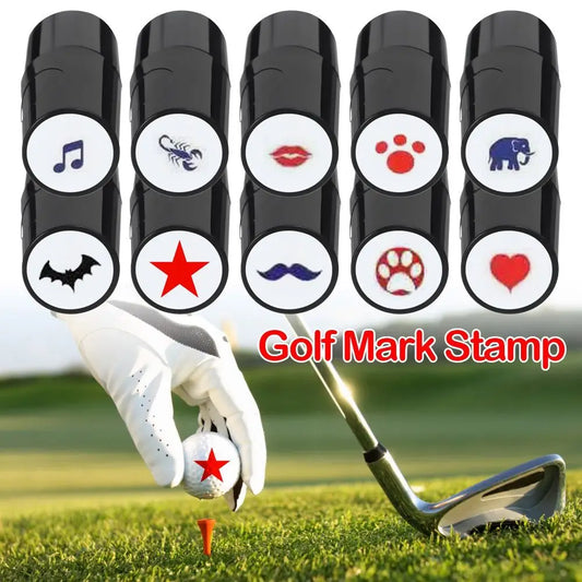 Golf Ball Stamper Stamp Marker Impression Seal Quick-Dry Golf Accessories Symbol Golf Stamp Marker Outdoor Sports Golfer Gift
