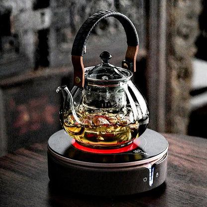 780ml Glass Teapot Beam Kettle Pottery Stove Tea Pot Cooking and Steaming Dual Purpose Tea Kettle Kungfu Tea Set Teaware