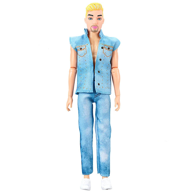 30cm Male/ Female Doll Full Set 1/6 Bjd Ken Doll With Clothes Girls Dress Up Toys Gifts