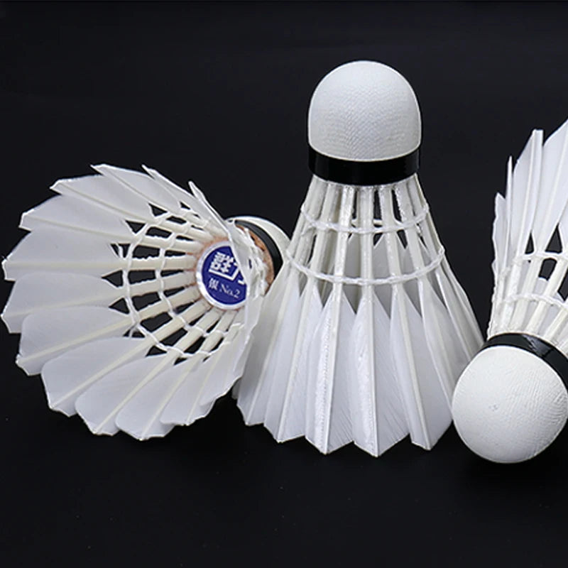 KUNLI 01 /Sliver 2 Duck Feather Shuttlecock for Competition Duck Feather Badminton Shuttlecock Sports Shuttlecocks Badminton