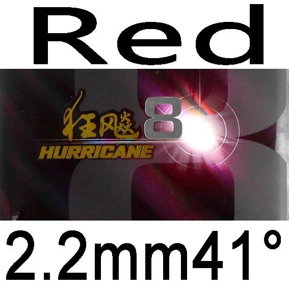 DHS Hurricane 8 Hurricane8 Pips in Table Tennis Rubber With Sponge PingPong Rubber