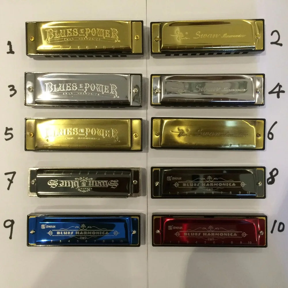 10-Holes Harmonica for Children, Harmonica With 10 Holes, Harmonica, C-Key Mouth, Musical Instrument, for Music