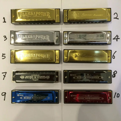 10-Holes Harmonica for Children, Harmonica With 10 Holes, Harmonica, C-Key Mouth, Musical Instrument, for Music