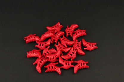 10 Pair / Lot  Doll Red Shoes Fashion Cute Heels  Shoes for Barbie Doll High Quality Baby Toy