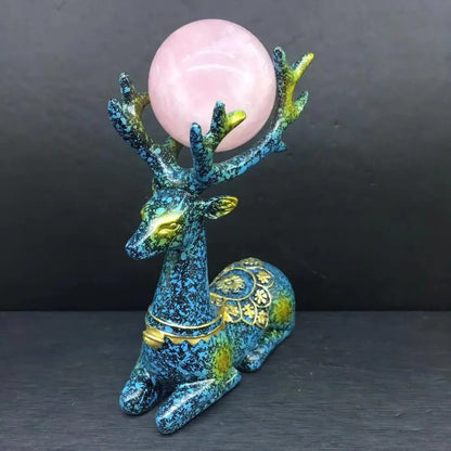 Natural Crystal Ball Decoration Stones Figurines Stand Gifts Home Decor Drop Shipping Christmas Gift