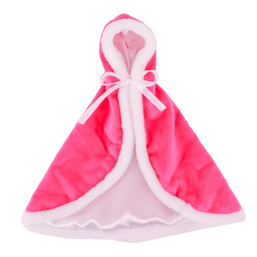 12 Styles Solid Color Pop Doll Cloak Doll Clothes for 11.8 Inch Barbiees&BJD&30CM Elf Doll Clothing Accessories Girl's Toys Gift