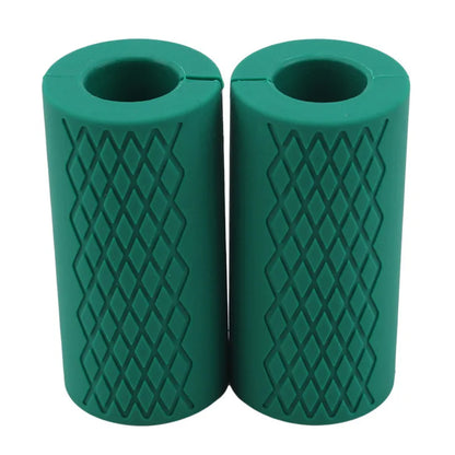 1Pair Dumbbell Thick Bar Handles Pull Up Weightlifting Support Silicon Anti-Slip Protect Pad Body Building Fitness Equipment