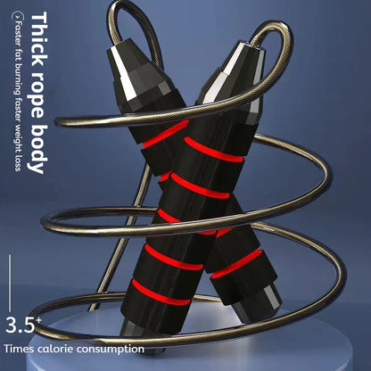 Adjustable Jump Rope Rapid Speed Jump Steel Skipping Rope Foam Handle Fitness Slim Body Professional Home Sport Equipment