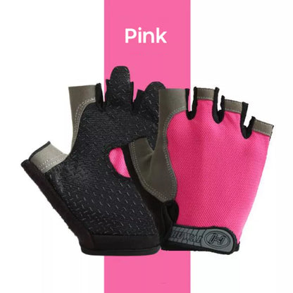 Half Finger Gloves Gym Fitness Anti-Slip Women Men Gel Pad Gloves  Gym Cycling Fingerless Gloves Bicycle Accessories