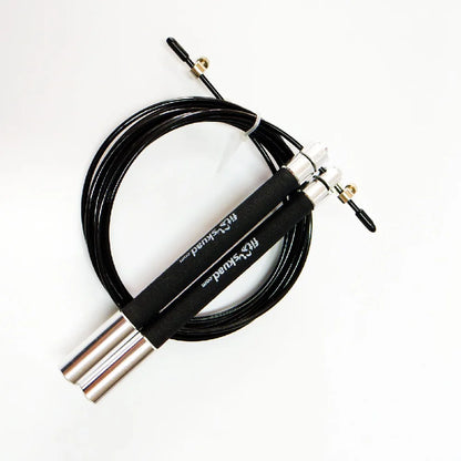 Fitskuad Speed Jump Rope Heavy Duty Adjustable Skip Rope Lightweight, Solid Aluminum Handles,Ball Bearing Smooth Crossfit Rope