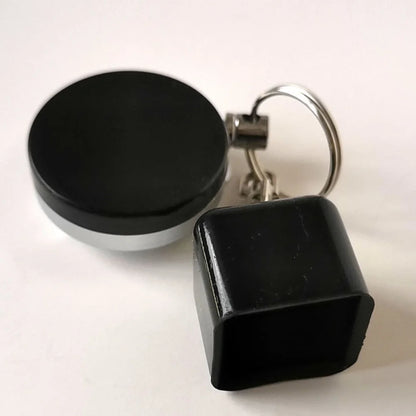 Billiard Telescoping Chalk Holder Snooker Pool Cue Chalk Holder Keychain Retractable Rope Chalks Holder With Mounting Clip