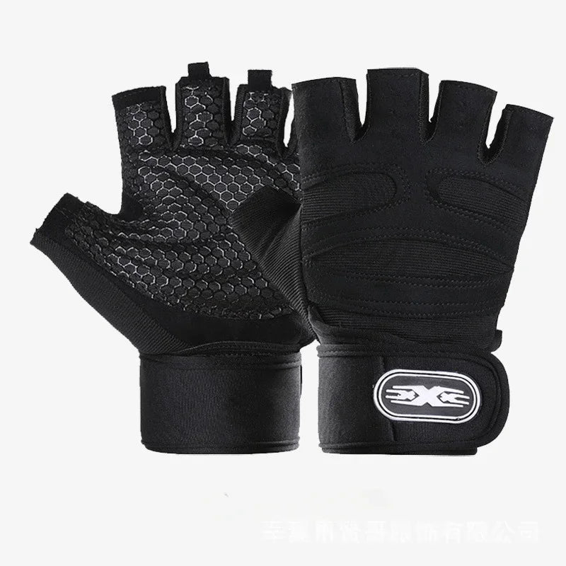 Gym Gloves for Men Women Fitness Weight Lifting Wristband Gloves Body Building Training Sports Exercise Cycling Glove Shockproof