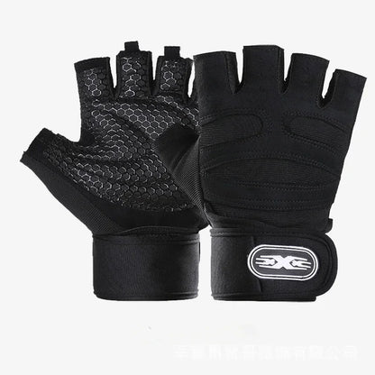 Gym Gloves for Men Women Fitness Weight Lifting Wristband Gloves Body Building Training Sports Exercise Cycling Glove Shockproof