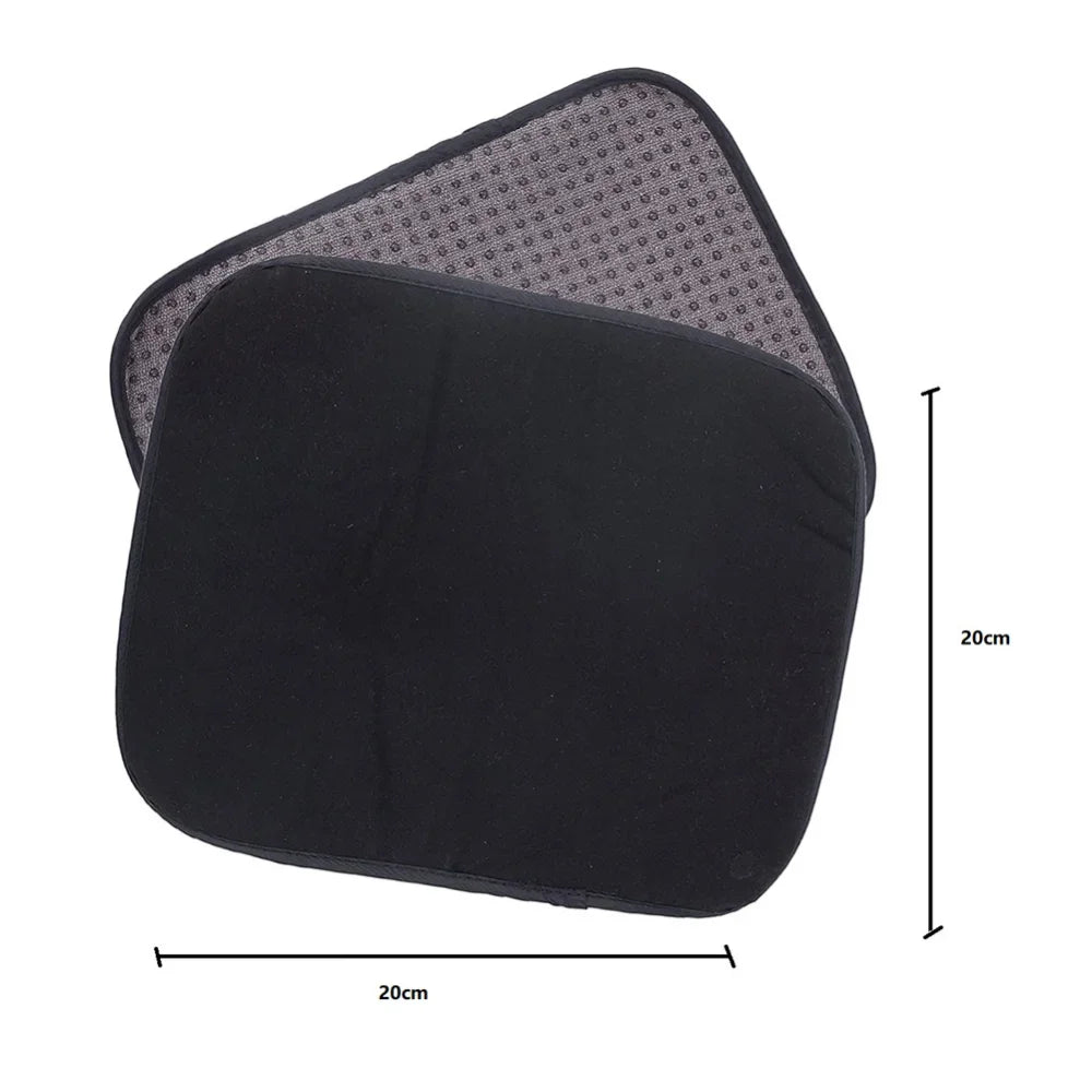 1-2pcs Bowling Ball Polisher Cloth Microfiber Remove Stains Black Bowling Ball Mat Portable Lightweight Soft Sports Accessories