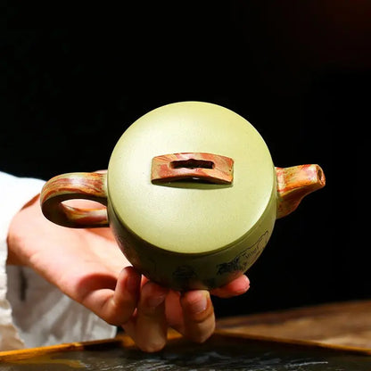 200ml Yixing Purple Clay Teapots Ball Hole Filter Pot Beauty Kettle Handmade Zisha Tea Set Gifts