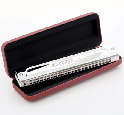 EASTTOP 24holes Tremolo Harmonica,professional Harmonica for Player,beginner,gift