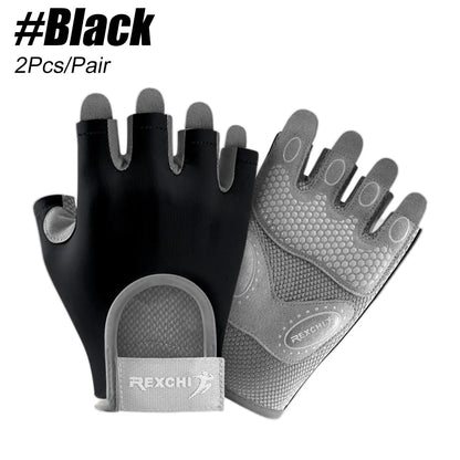 1 Pair Workout Gloves for Men and Women, Exercise Gloves for Weight Lifting, Cycling, Gym, Training, Breathable and Snug Fit