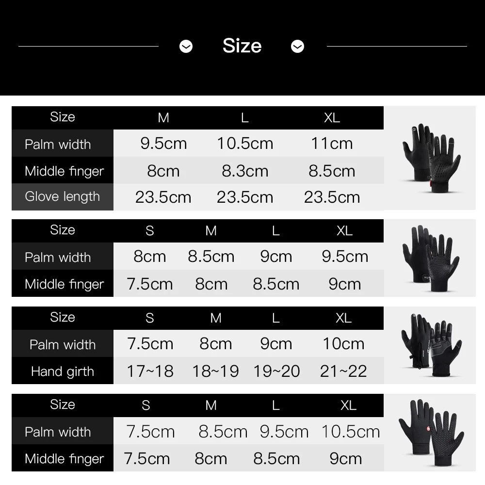 Hot Sale Winter Outdoor Sports Running Glove Warm Touch Screen Gym Fitness Full Finger Gloves for Men Women Knitted Magic Gloves